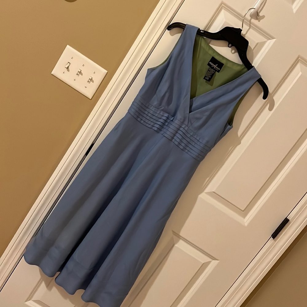 Womens linen blue dress